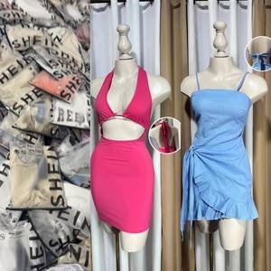 Maxi vestido informal de moda <span class=keywords><strong>para</strong></span> mujer salvaje Sexy gasa suelta estampado Floral verano <span class=keywords><strong>playa</strong></span> estilo transpirable encaje volante SHEInes - Product Image 1