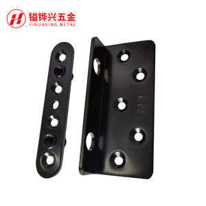 Support en métal en forme de L Yihuaxing, 20x98x3.0mm, noir, pour support d'étagère de lit - Product Image 1
