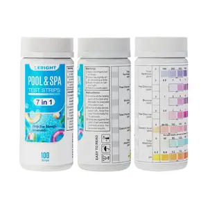 7 In 1 Swimming Pool And Spa Test Strips For Total Hardness Chlorine Bromine Test