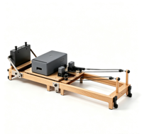 Équipement professionnel de studio de Pilates commercial, lit en bois d'érable durable et portable pour la gym, le yoga et la musculation