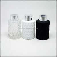 Bouteille en verre d'huile aromatique diffuseur de roseaux bouteille de diffuseur d'huile essentielle vente en gros avec boîte d'emballage