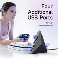 Accessoires informatiques uniques 2026, HUB USB 3.0 4-en-1 OEM ODM pour le gaming avec éclairage RGB