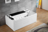 Baignoire de luxe pour 1 personne, massage, jacuzzi, spa, lumière colorée, baignoire intérieure, jacuzzi