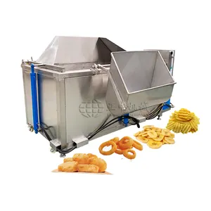 Automatic Industrial Banana chips Snacks Potato Chips Batch Fryers Banana Chips Food Frying Machine