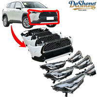 Pasokan Langsung Pabrik untuk Body Kit Mobil Toyota Corolla Cross, Bumper Depan, Lampu LED, Grille, Radiator, Kap Mesin, Fender, Kaca Depan.