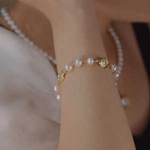 Pulsera de perlas naturales de agua dulce hecha a mano WENCHI, colección de bloggers de moda, 30g - Product Image 3