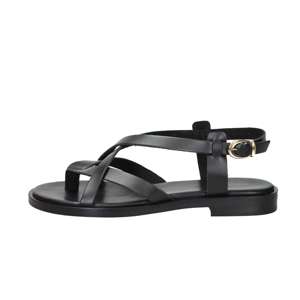 Frau Women's Low Sandal Black 41 <b>Flat</b> Heel 2 Cm - Product Image 1