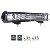 Barre lumineuse à LED hors route, 2 rangées Barra Led 32 "42" 50 "22 pouces 52 pouces 12D Flood Spot 360w Offroad 4x4 Car Truck Curved Led Light Bar