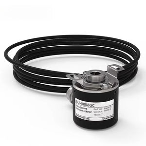 Sensor codificador óptico de 1024 ppr con salida NPN de colector abierto, codificador rotatorio incremental de eje hueco ciego con sujeción de 8 mm - Product Image 2