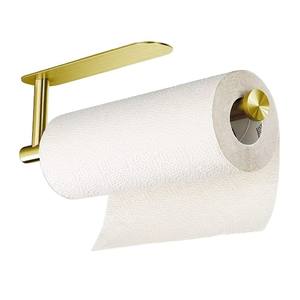 In acciaio inox a parete <span class=keywords><strong>bagno</strong></span> di carta e portasciugamani quadrato <span class=keywords><strong>ventosa</strong></span> con punzonatura adesivo per carta igienica - Product Image 4