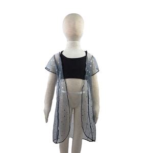 Cardigan d'été en gros pour filles, manteau en maille style américain pour enfants, vêtements de boutique pour filles - Product Image 1