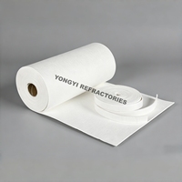 Papel de Junta de Fibra Cerámica de Silicato de Aluminio de Alto Rendimiento, Temperatura de Trabajo de 1400°C, Aplicación Refractaria