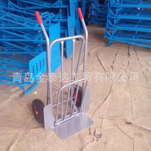 Chariot pliant à 2 roues, capacité 180 kg, argent, usage industriel, chariot à outils HT1827A - Product Image 1