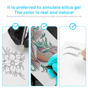 Piel de Práctica de Tatuaje de Silicona Blanca de Doble Cara de Marca Privada MASSA para Práctica de Maquillaje Permanente, Grosor de 1 mm/2 mm - Product Image 3