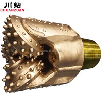 Insert de trépan tricône en acier au carbone forgé doré, outil de forage rotatif pour pièces de machines minières et de puits, trépan haute performance pour