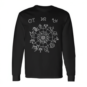 Camiseta de manga larga con diseño de astrología, signos zodiacales: Aries, Sol, Leo, Piscis, Ascensión - Product Image 2