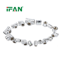 IFAN Grosir Fitting Baja Tahan Karat Stabilitas Tinggi 1/2"-1" Elbow Socket Fitting Pipa Air Fitting Tabung