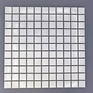 300x300 porcelaine blanche 1x1 pouce carrelage mosaïque mexicain blanc dosseret salle de bain sol mur carreaux de céramique mosaïque pour fontaine - Product Image 1