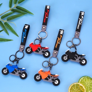 Porte-clés moto créatif et cool mignon pendentif garçon en caoutchouc pour cartable et bijoux pour enfants cadeau en gros - Product Image 3