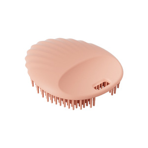 Cepillo de baño de silicona con forma ovalada, negro, gris, rosa, masajeador exfoliante para limpieza corporal con diseño de enjuague con agua. - Product Image 4