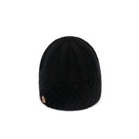 Vente en gros de bonnets rétro en acrylique pour femmes en hiver chapeau en crochet tricoté en grosses côtes avec motif de crâne chaud et élégant