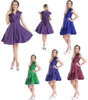 Ecoparty Ladies 1950s Vintage Rockabilly Swing Dress Robe de soirée pour femmes Plus Size Can Custom n'importe quelle couleur