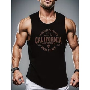 Débardeur de sport pour homme 100% Coton, style streetwear, été, design musculation, sans manches - Product Image 4
