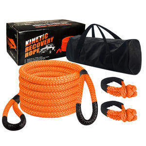 Outils de sauvetage d'urgence <span class=keywords><strong>4x4</strong></span>, corde à double tressage 100% NYLON, <span class=keywords><strong>sangle</strong></span> de remorquage cinétique, corde de traction - Product Image 5