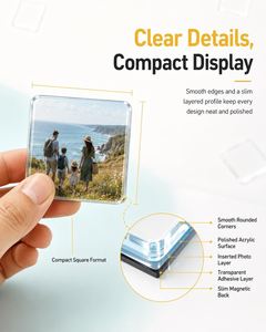 Imán Acrílico para Refrigerador de Diseño Premium, Resistente a Rayones y de Larga Duración, para Manualidades y Decoración del Hogar, Producción en Masa - Product Image 2