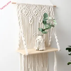 Khung treo tường trang trí nhà máy phòng khách nhà máy móc treo cây macrame nhà máy móc treo kệ Boho