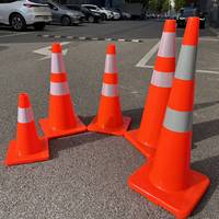 Cône de signalisation routière en PVC de 90 cm (36 pouces) du fabricant, cône de sécurité routière réfléchissant pour la sécurité routière