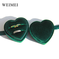 WEIMEI prix de gros nouvelle mode ruban noeud attaché coeur forme bijoux boîte d'emballage