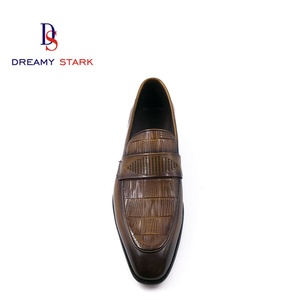 Mocassins en cuir véritable pour homme Dreamy Stark - Chaussures décontractées et habillées pour le bureau, les affaires, les mariages, marron, automne-hiver - Product Image 4