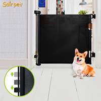 Barrière de sécurité rétractable pour bébé Sair, porte, escalier, barrière de sécurité pour bébé, filet en PVC, double verrouillage, barrière de sécurité pour bébé
