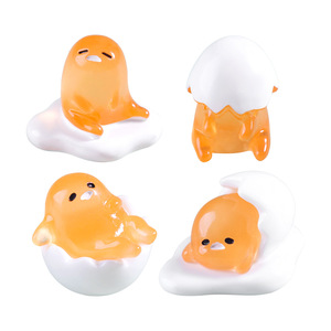 Figuras de Pollitos de Resina que Brillan en la Oscuridad, Manualidades para Decoración de Escritorio Estilo Gudetama, Adornos para Regalos y Decoración del Hogar - Product Image 5