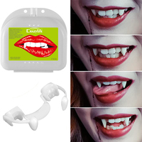 Wonsunss Vampire crocs rétractable Halloween dents effrayant effrayant faux Vampire crocs dents pour enfants adultes fausses dents pour la fête