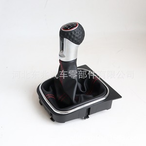 Volkswagen Car Gear <b>Knob</b> Black Leather Grain Ergonomic <b>Shift</b> Lever Handle DZ01Q16K4 - Product Image 5