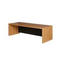 Bureau de direction en bois massif nordique, bureau moderne et épuré, bureau d'ordinateur de direction, bureau de patron