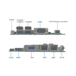 Nouvelle carte mère Nano-ITX Swift Onboard DDR3L 4 Go de RAM Intel Celeron J1900/N2840 <span class=keywords><strong>COM1</strong></span> RS-485 COM2 RS-232 4USB par Intel Bay Trail - Product Image 3