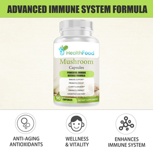 Fast Absorption Organic Mushroom Capsules Boost Immunity Support Cognitive Function Mushroom <b>Blend</b> Supplement for Adults - Product Image 3