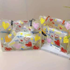 15 "Nuevo diseño PVC 2 piezas conjunto solo hombro bandolera esmerilado 2 colores bolso de mano señoras bolso para mujer - Product Image 3