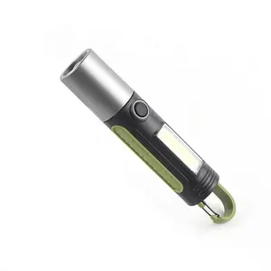 New Telescopic Flashlight Strong Outdoor Camping Light With Long-Range USB Charging Interface Reliable Torch For Outdoor Use