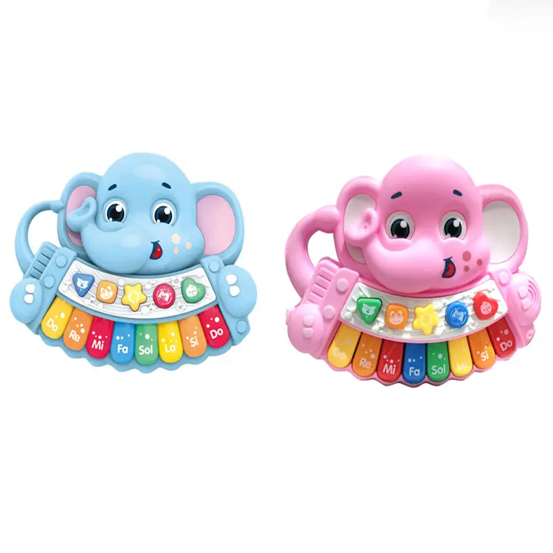 थोक बच्चों के मल्टीफ़ंक्शन हाथी पशु पियानो खिलौना संगीत वाद्ययंत्र खिलौना शैक्षिक बेबी खिलौने पियानो