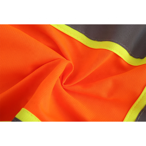 سترة أمان عاكسة عالية الوضوح من روزون بلونين من الفئة 2 مصنوعة من البوليستر المتين بتصميم <span class=keywords><strong>X</strong></span> على الظهر مع إمكانية تخصيص الشعار - Product Image 6