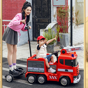 Camion grue de construction électrique pour enfants avec télécommande pour jeux en plein air - Product Image 4