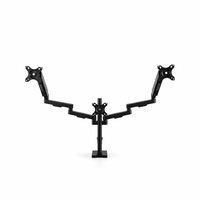 Nouveau support de moniteur triple en aluminium et acier robuste avec une capacité de charge de 10 kg pour écrans de 17 à 34 pouces