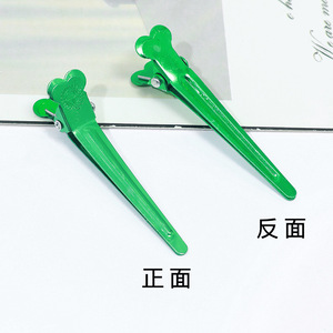 Pinces à cheveux colorées en aluminium en forme de bec de canard, outils de coiffure en forme de cœur de 12 cm pour femmes, usage quotidien - Product Image 4