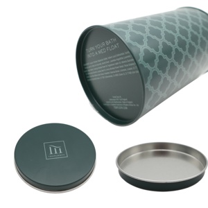Custom <strong>Tea</strong> <strong>Tin</strong> Box Container <strong>Tea</strong> <strong>Caddy</strong> Beverage <strong>Tea</strong> <strong>Tin</strong> Box Rowater Proofmetal Wholesale Black 0.23mm Screw Top <strong>Tin</strong> - Product Image 2