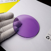 EXIA-Lentes fotocromáticas con cambio de color violeta HMC, X30, 1,61, 75mm, Curva 3