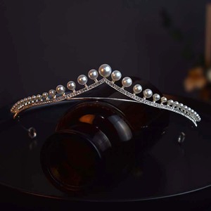 Nouveau style, série Forêt, serre-tête en perles, simple, cadeau d'anniversaire princesse, couronne, accessoire de cheveux de soirée pour mariée, <span class=keywords><strong>diadème</strong></span> - Product Image 3